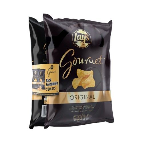 LAYS Gourmet Patatas fritas pack 170g x 2.