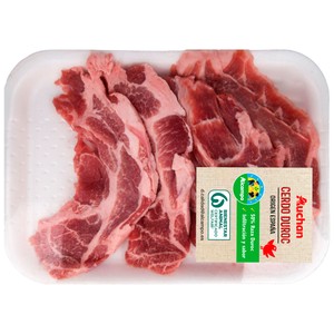 ALCAMPO CULTIVAMOS LO BUENO Filetes de aguja de cerdo raza Duroc.