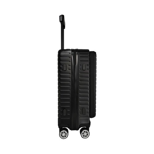 Maleta de cabina tipo trolley  8 ruedas multifunctional  55cm negro. AIRPORT