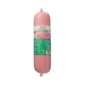 Auchan Mortadela con Aceitunas Elaborada sin Gluten y sin Lactosa 800 G Producto Alcampo.