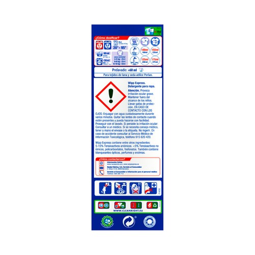 WIPP EXPRESS Detergente en polvo para una limpieza profunda 50 lavados