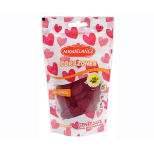MIGUELAÑEZ Gominolas con forma de corazón y sabor a cereza 125 g.
