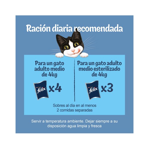 FELIX Alimento de gato húmedo surtido 12X85g