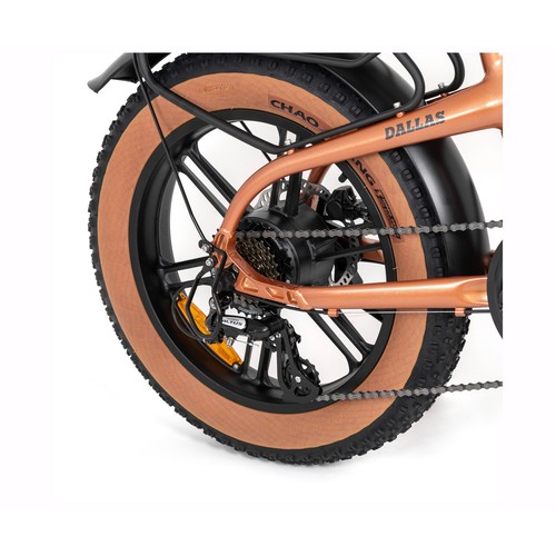Bicicleta eléctrica plegable BK1650 YOUIN, color cobre,  250W, ruedas 20"", autonomía 60Km..