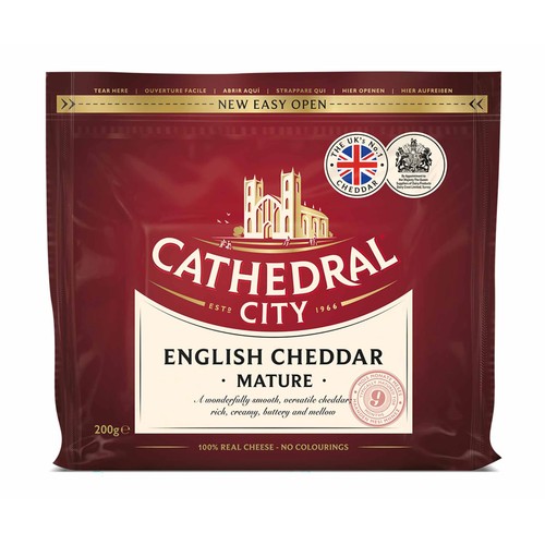 CATHEDRAL CITY Queso cheddar curado CATHEDRAL CITY 200 gr.