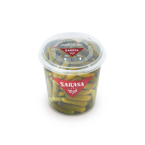 SARASA Pepinillos sabor anchoa SARASA 400 gr.