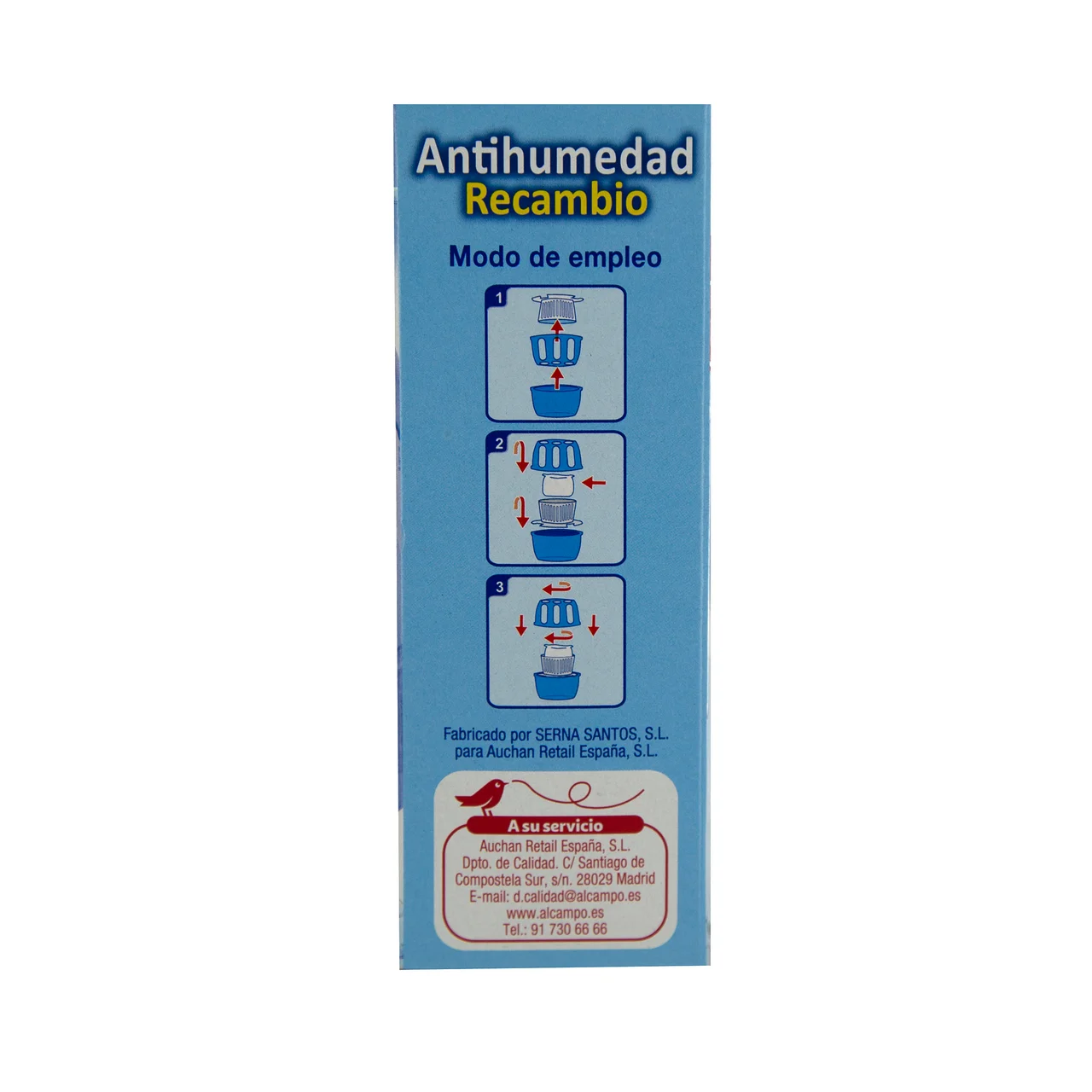 PRODUCTO ALCAMPO Antihumedad recambio 450 g. aprox