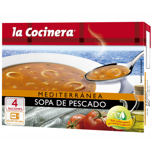 LA COCINERA Sopa de pescado mediterránea 500 g.