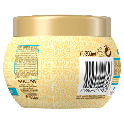 ORIGINAL REMEDIES Mascarilla capliar nutritiva y cremosa, sin siliconas, para cabellos muy secos y sin brillo ORIGINAL REMEDIES Elixir de Argán de Garnier 300 ml.