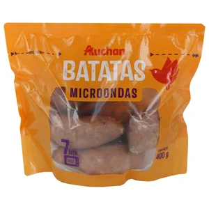 AUCHAN Batatas para microondas 400 g Producto Alcampo.
