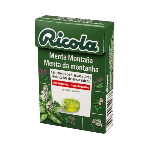 RICOLA Caramelos de menta montaña sin azúcar RICOLA 50 g.