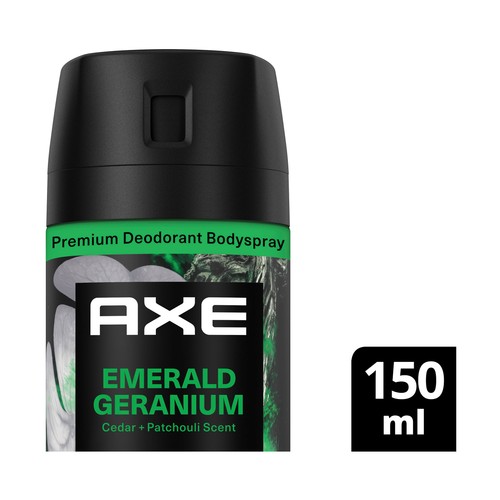 AXE Emerald geranium Desodorante en spray para hombre 150 ml.