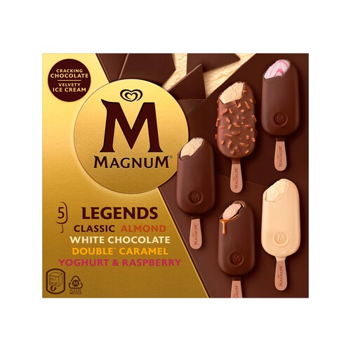 MAGNUM Helados mix legends 5 X 85 ml 397 gr.