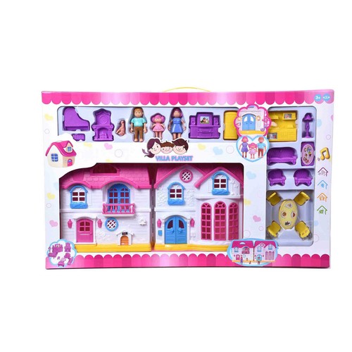 Casa de muñecas con luces, sonidos y 30 accesorios.