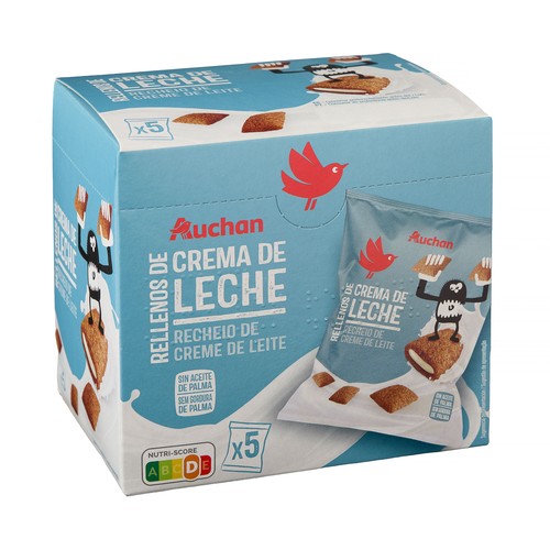 PRODUCTO ALCAMPO Mini cereales rellenos de leche 175g.