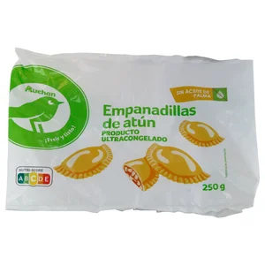 PRODUCTO ECONÓMICO ALCAMPO Empanadillas ultracongeladas rellenas de atún 250 g