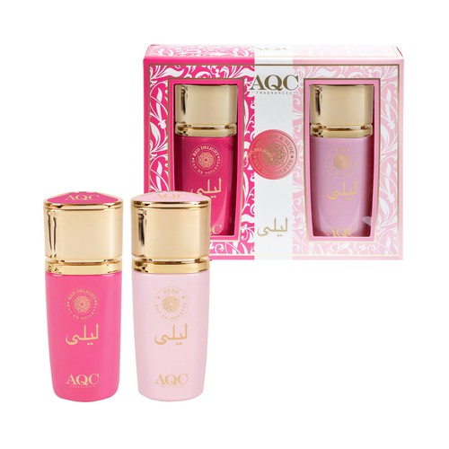 AQC FRAGANCES Leila candy red & nude Estuche con eau de toilette (agua de colonia) para mujer 2 x 30 ml. 