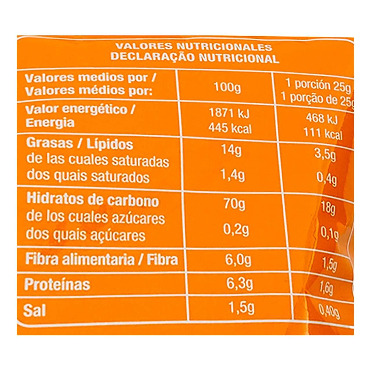 PRODUCTO ALCAMPO Maíz gigante frito y salado 250 g.