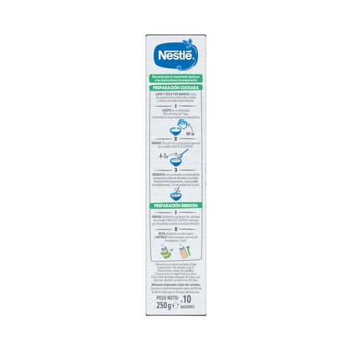 NESTLÉ Expert Papilla sin gluten de avena, arroz y manzana, a partir de 6 meses 250 g. 