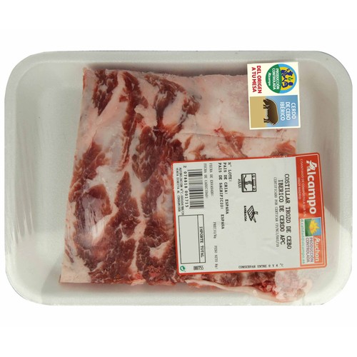ALCAMPO CULTIVAMOS LO BUENO Costilla entera de cebo ibérico de cerdo