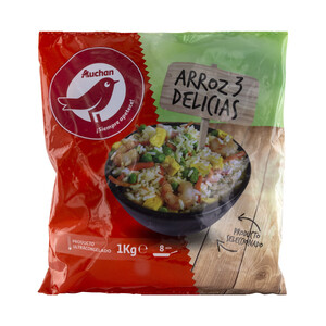 Imagen de AUCHAN Arroz tres delicias con tortilla 1 kg. Producto Alcampo