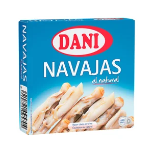 DANI Navajas chilenas al natural lata de 63 g.