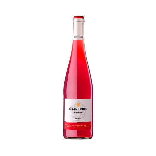 Vino rosado con denominación de origen Navarra GRAN FEUDO botella de 75 cl.
