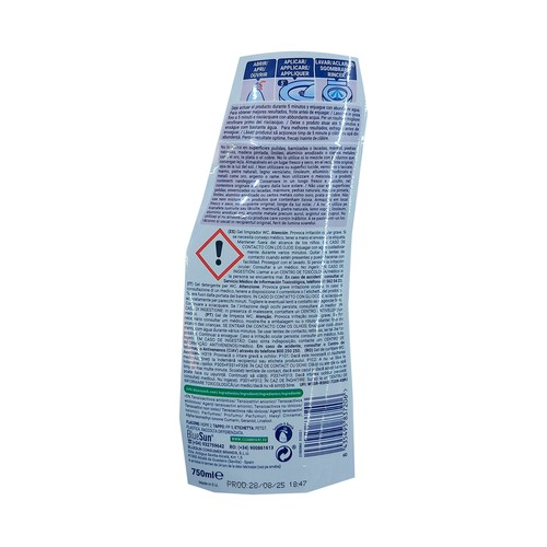 AMBIPUR Limpiador para WC en gel flores blancas, para una limpieza y brillo sorprendente 750 ml