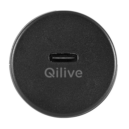 Cargador para el coche 15W USB-C, QILIVE.