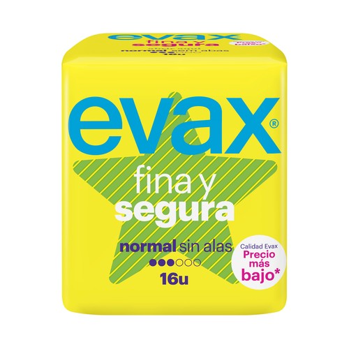 EVAX Compresas normal EVAX Fina y segura 16 uds.
