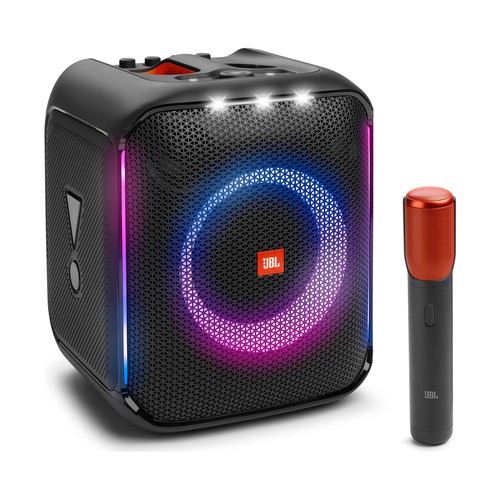 Altavoz portátil karaoke JBL PARTYBOX eNCORE con micrófono, luces LED, hasta 10 horas de autonomía.