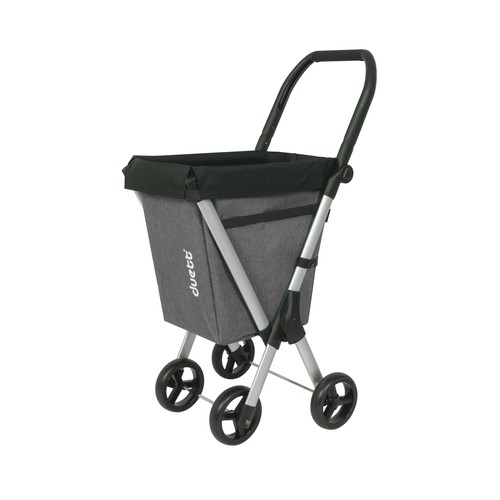 Carro para la compra 50L Max. 25kg 4 ruedas, Muuvi Van color gris, DUETT.