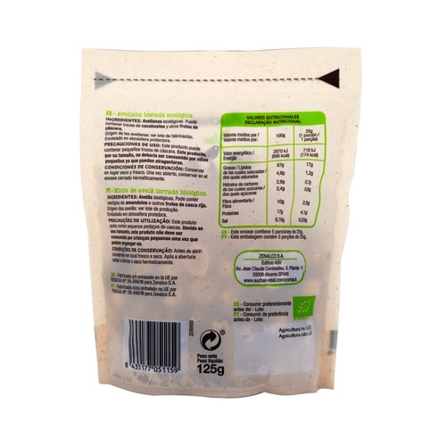 PRODUCTO ALCAMPO Bio Avellanas tostadas ecológicas 125 g.