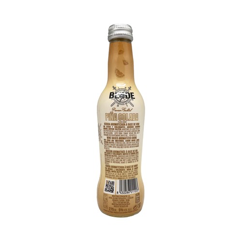 BL4DE Premium Piña colada, lista para tomar botella 27.5 cl.