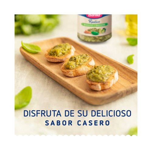 BARILLA Salsa Pesto Rústico Basílio y Zucchine (Albahaca y Calabaza) BARILLA 200 g.