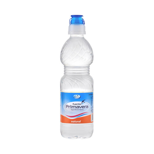 FUENTE PRIMAVERA Agua mineral, tapón sport botella de 33 cl.