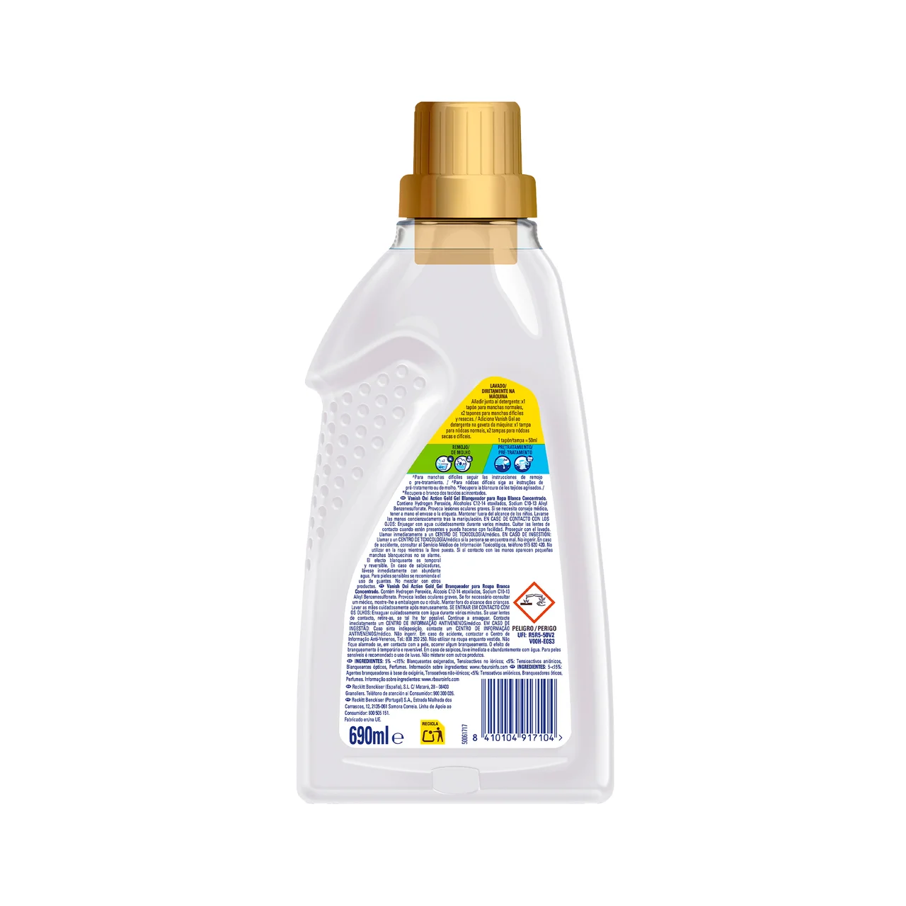 Activador de lavado en gel gold oxi white 690 ml.