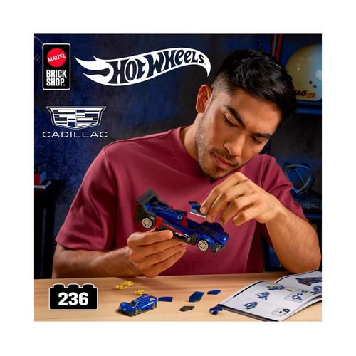 Hot wheels conjunto de construccion  speed cadillac.MATTEL.