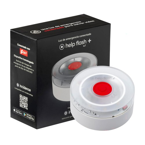 Baliza de Señalizacion de Emergencia V16 Conectada con DGT - Proteccion IP54. HELP FLASH LOT.