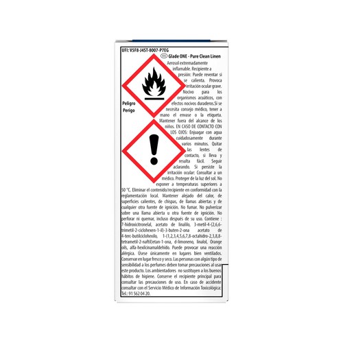 GLADE ONE Recambio ambientador ropa limpia 10 ml.