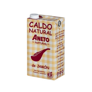 Imagen de ANETO Caldo de jamón serrano y verduras frescas natural brik de 1 l
