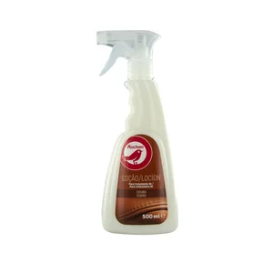 PRODUCTO ALCAMPO Spray loción para tratamiento de calzado de cuero, 500 ml.
