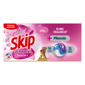 SKIP Mimosín Ultimate Detergente en cápsulas fragancia 22 lav.