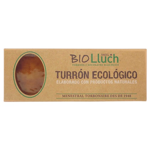VICENS Bio lluch Turrón de yema ecológico, elaborado con productos naturales 200 g.