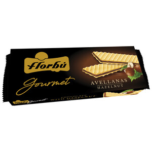 FLORBÚ Gourmet Barquillos rellenos de avellana y cacao 185 g.