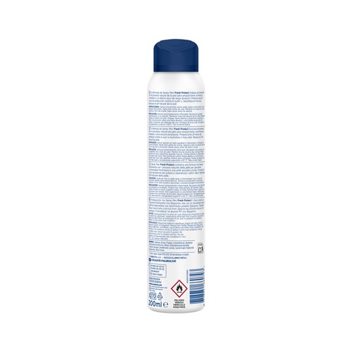 SANEX Men fresh protect Desodorante en spray para hombre antitranspirante hasta 72 horas 200 ml.