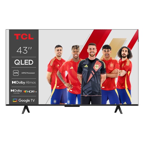Televisión 109,2cm (43") QLED TCL 43P71K, GOOGLE TV, Dolby vision/Atmos, 4K, Smart TV, Wifi, Bluetooth, 3HDMI, 60Hz
