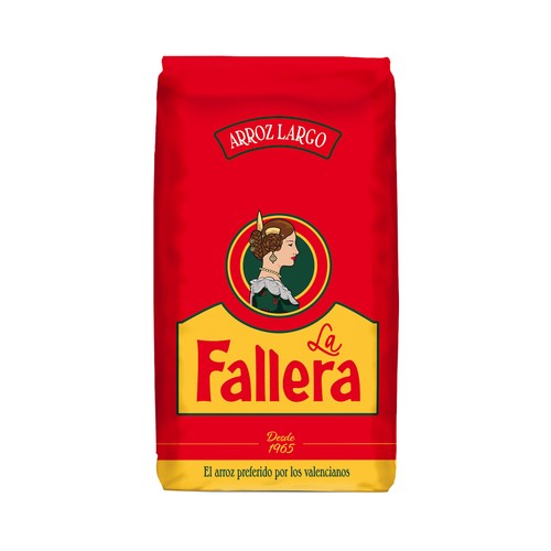 LA FALLERA Arroz largo paquete de 1 kg.