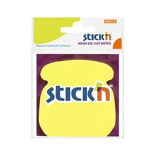Taco 70x70mm, notas 50 hojas, diseño Teléfono, color neón. STICK'N