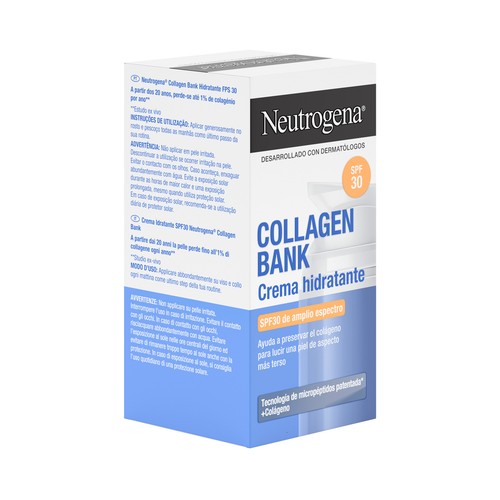 NEUTROGENA Collagen bank Crema hidratante facial de día con FPS 30 50 ml.